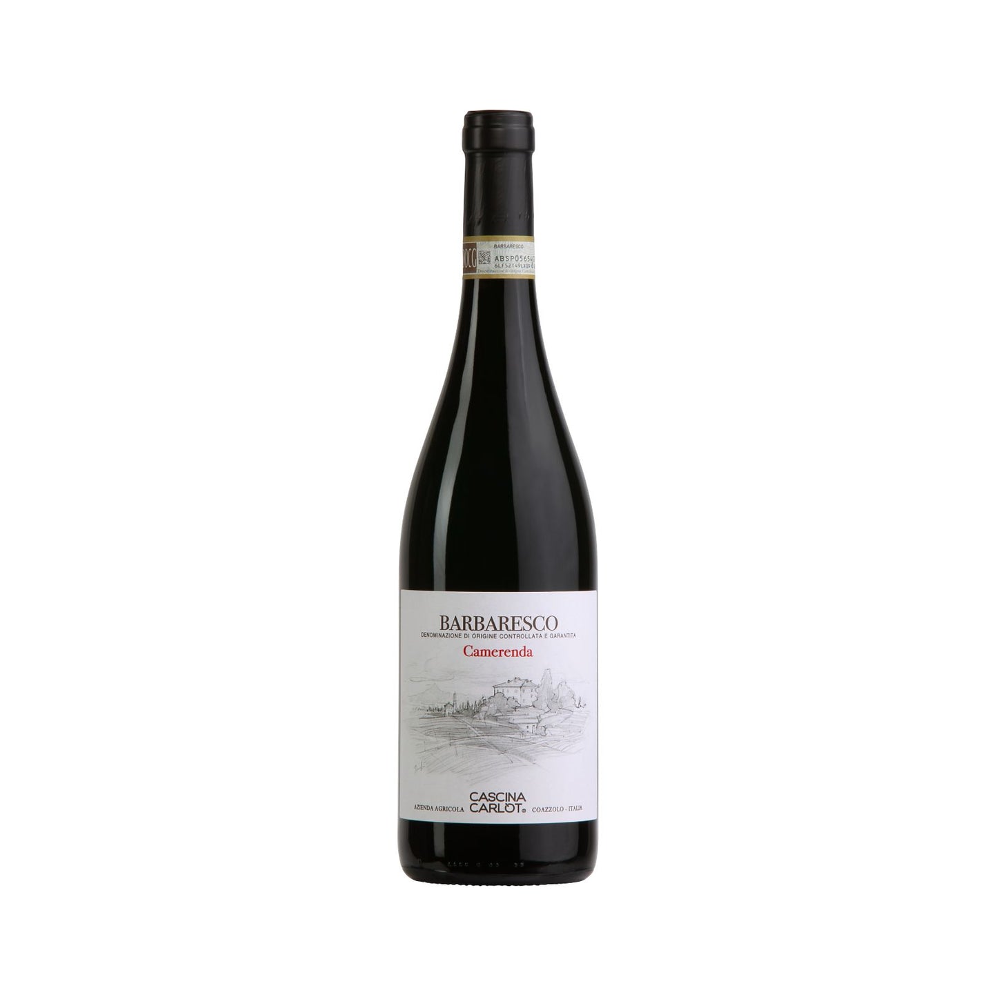 Bottiglia di Barbaresco Camerenda DOCG di uve Nebbiolo di Cascina Carlot