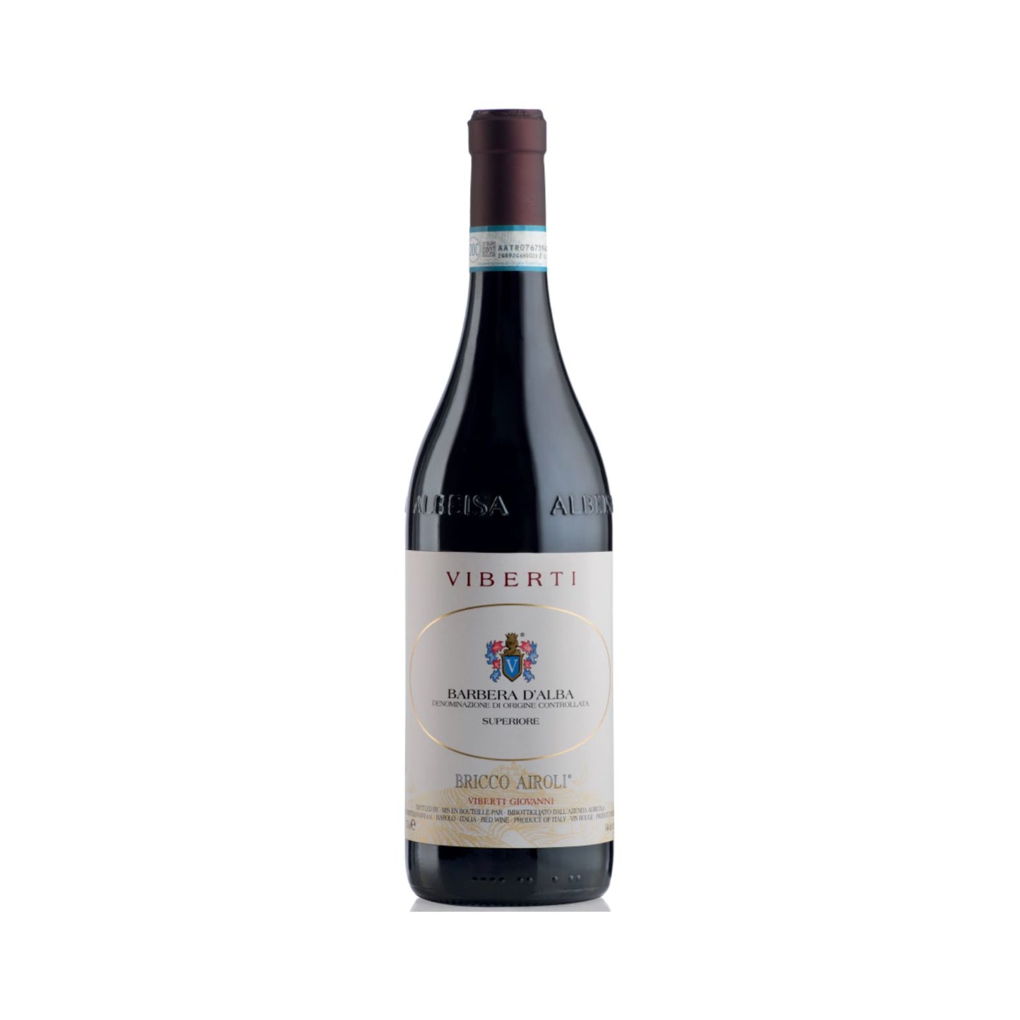 Bottiglia di Bricco Airoli Barbera d'Alba Superiore DOC di Viberti Giovanni