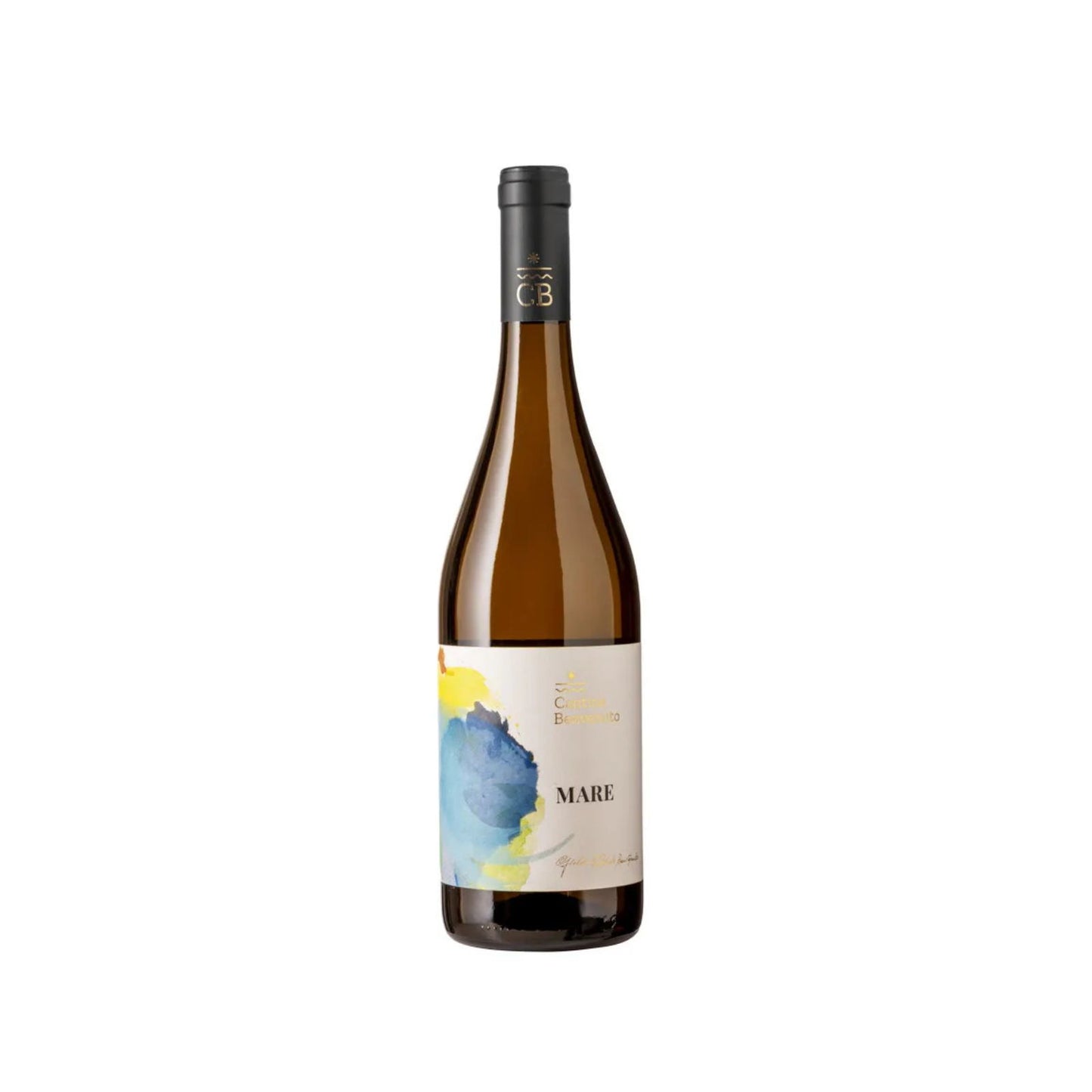 Bottiglia di Mare da uve Zibibbo e Malvasia dell'azienda Cantine Benvenuto