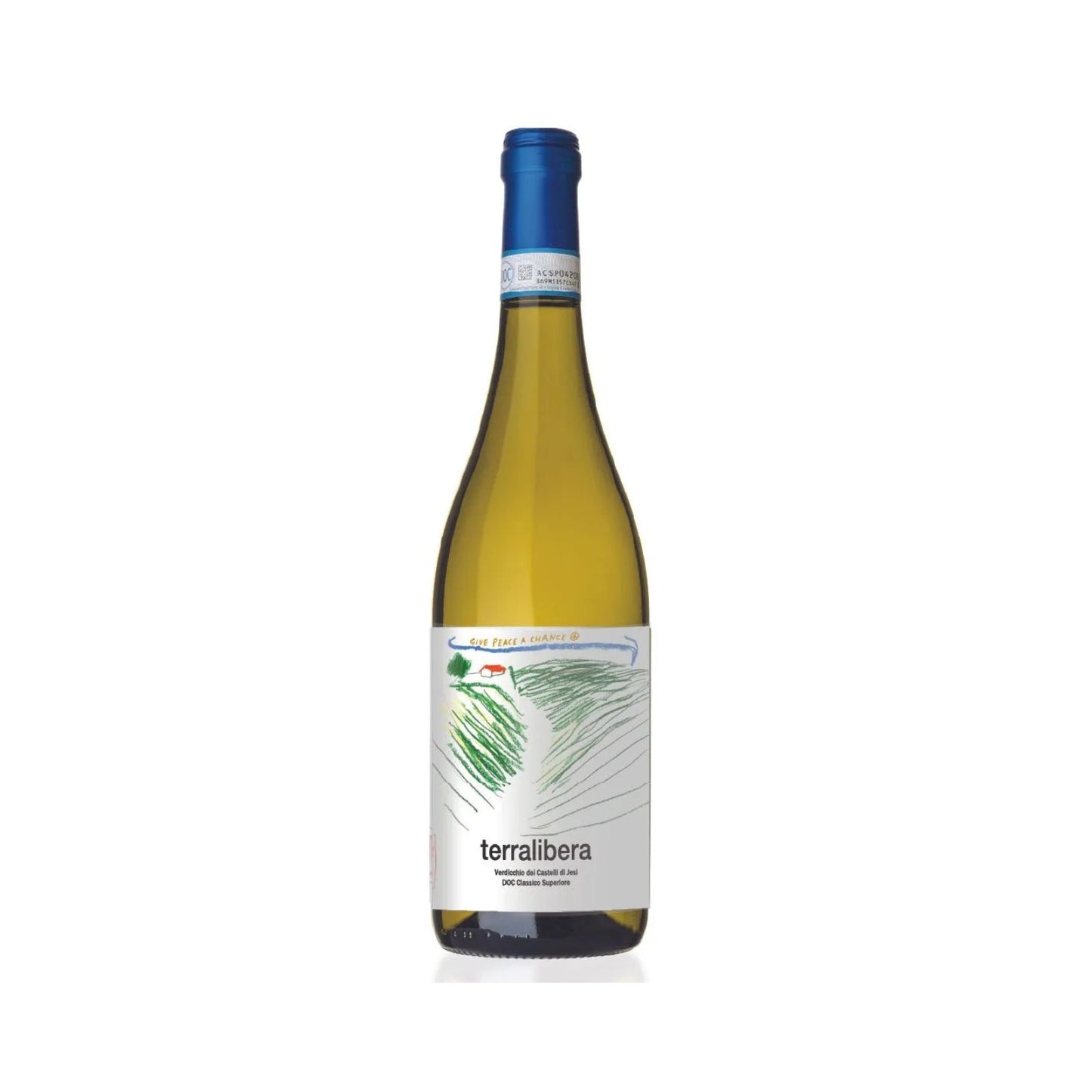 Bottiglia di Verdicchio di Castelli di Jesi Classico Superiore DOC dell'azienda Terralibera