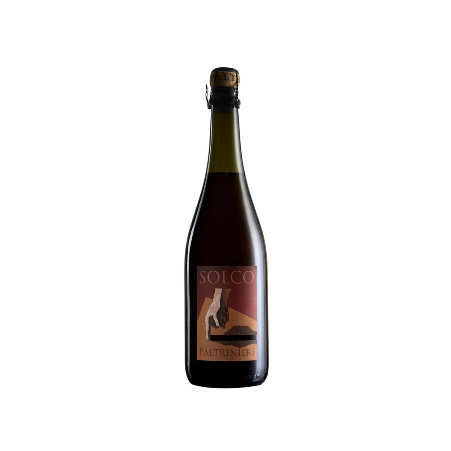 Bottiglia di Solco Lambrusco di Modena Frizzante Semisecco di Cantina Paltrinieri.