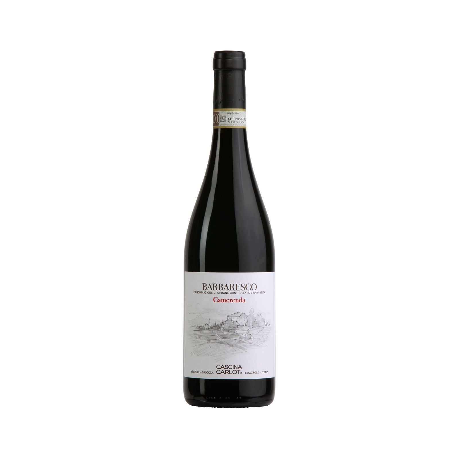 Bottiglia di Barbaresco Camerenda DOCG di uve Nebbiolo di Cascina Carlot