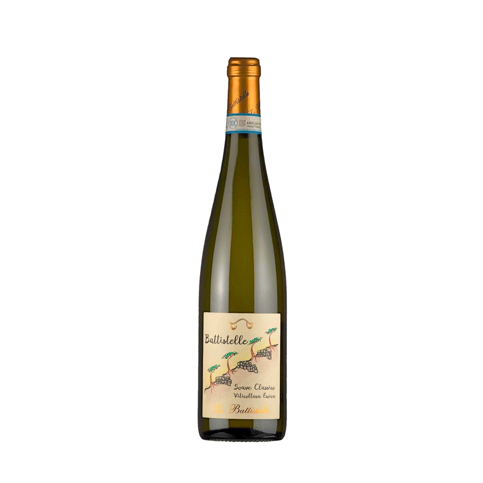 Bottiglia di Battistelle Soave Classico DOC di uve Garganega dell'azienda Le Battistelle