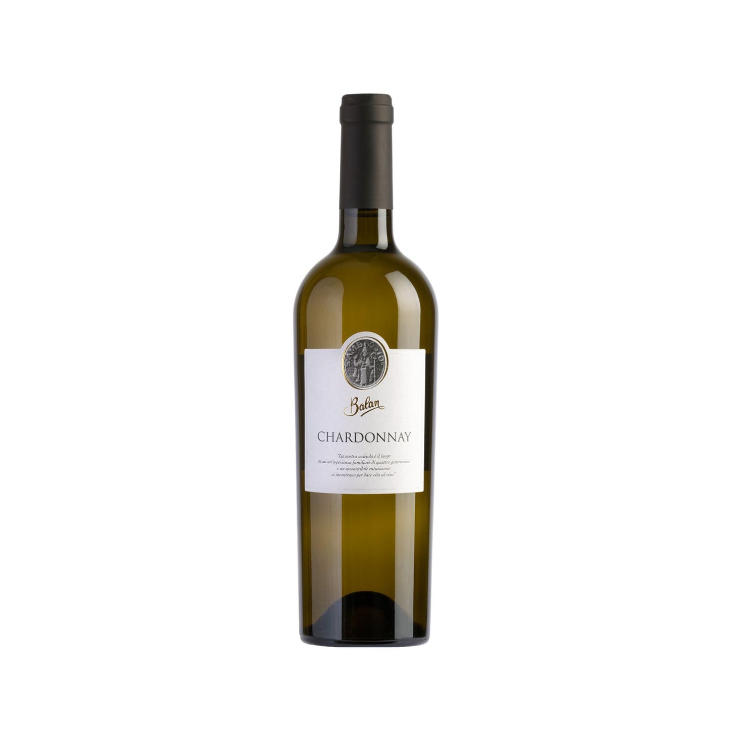 Bottiglia di Chardonnay Veneto IGT dell'Azienda Agricola Balan.