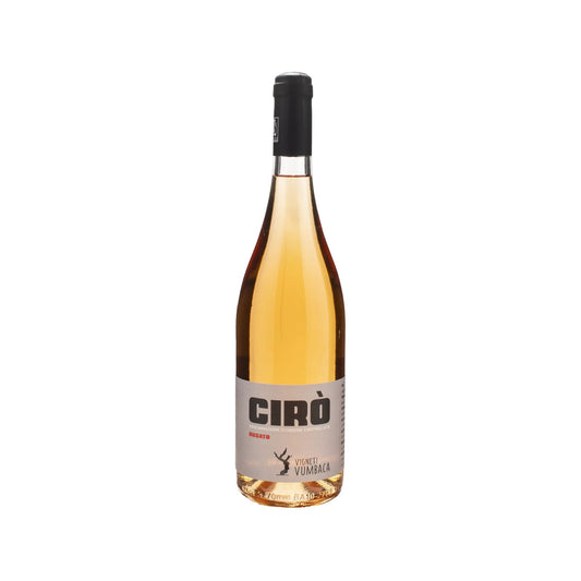 Bottiglia di Cirò Rosato dell'azienda Vigneti Vumbaca