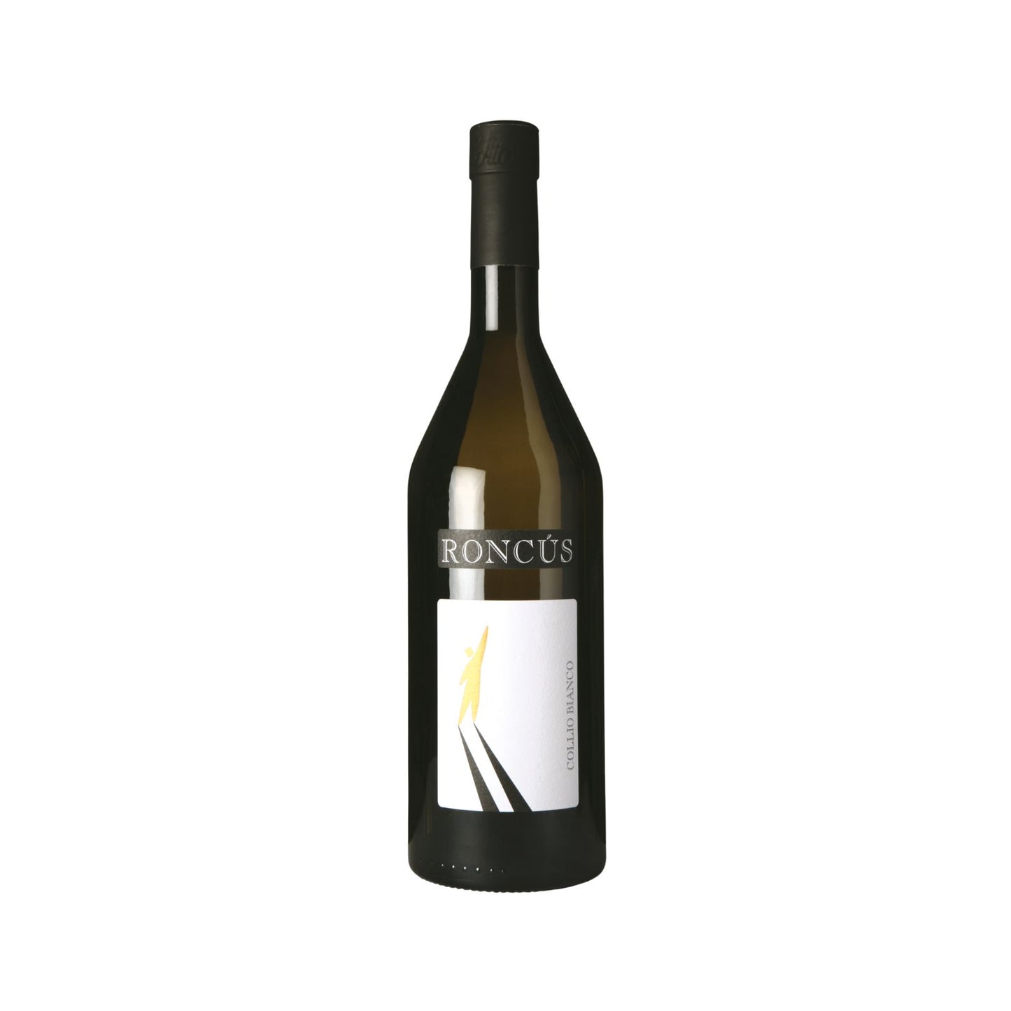 Bottiglia di Collio Bianco DOC di uve Friulano, Pinot Bianco e Sauvignon Blanc dell'azienda Roncùs