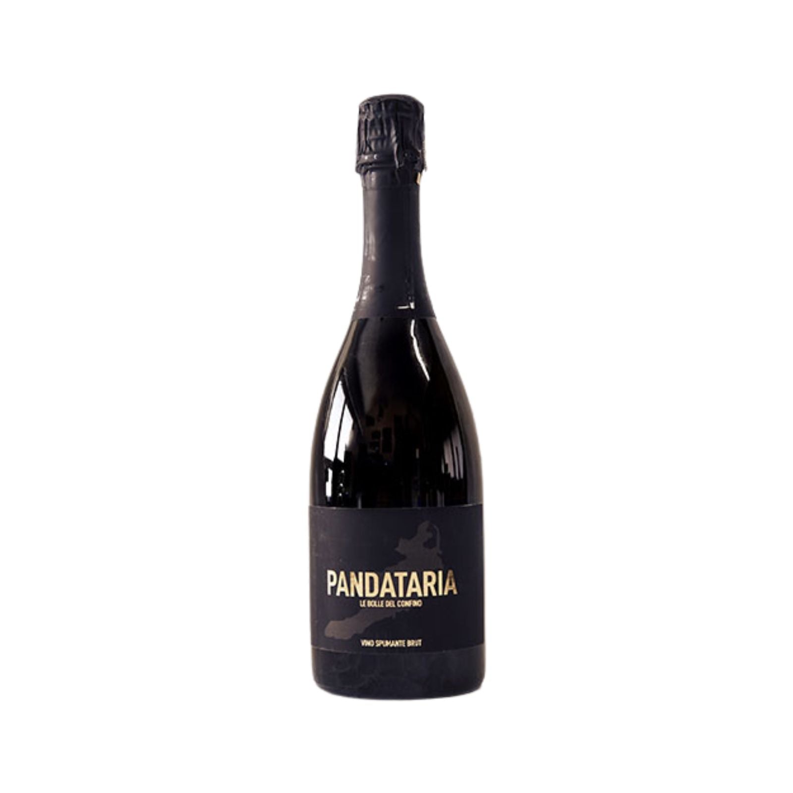 Bottiglia di Pandataria Spumante Brut di uve Falanghina, Fiano e Greco dell'azienda Candidaterra