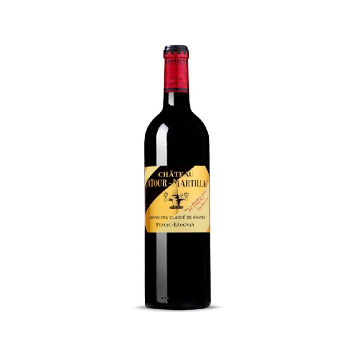 Bottiglia di Pessac-Léognan Grand Cru Classé 2022 da uve di Cabernet sauvignon, Merlot e Petit Verdot di Château Latour-Martillac