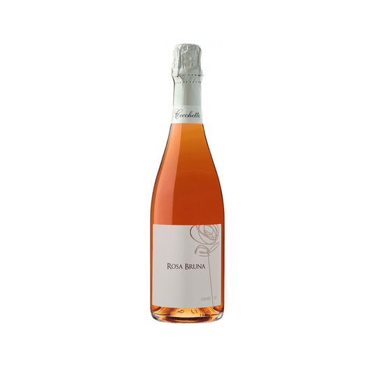 Bottiglia di Rosa Bruna Metodo Classico di uve Raboso di Cecchetto Vini
