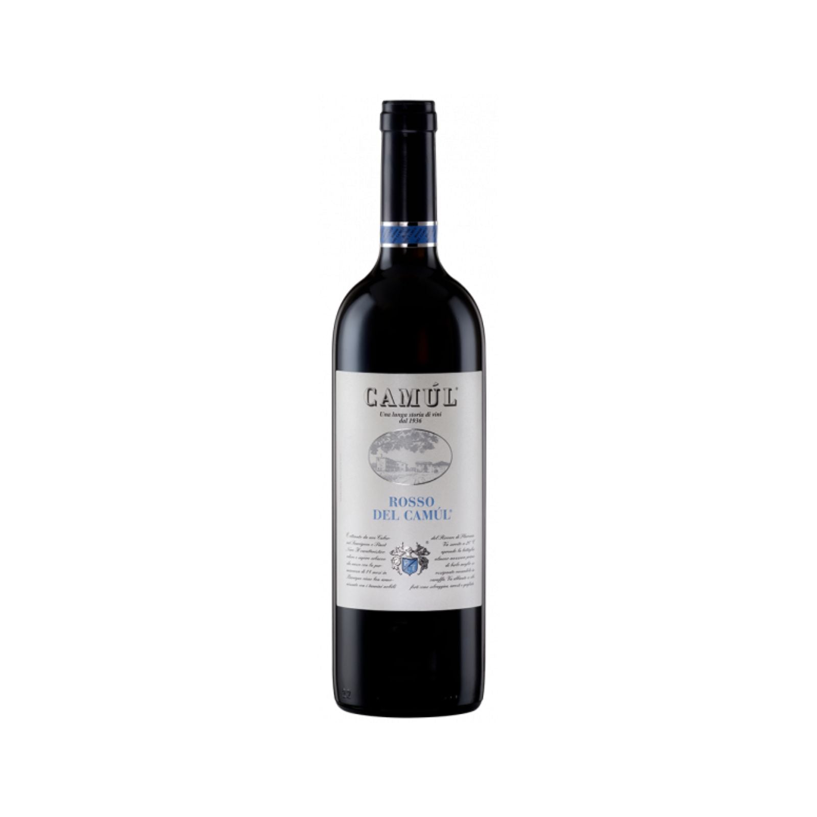 Bottiglia Rosso del Camùl da uve di Cabernet Sauvignon e Pinot Nero dell'azienda Camùl Vini