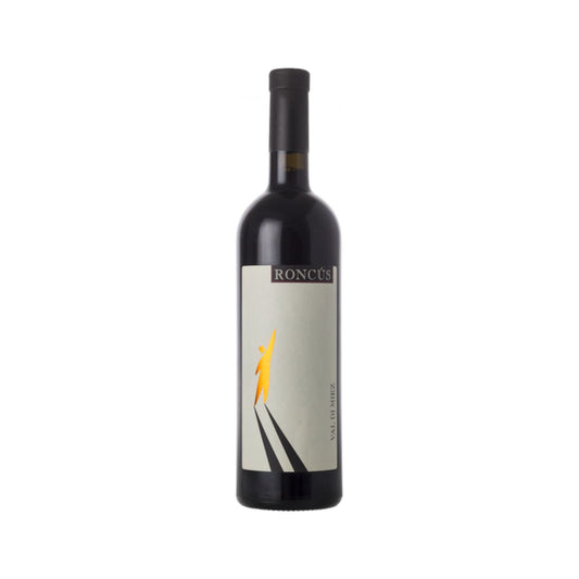 Bottiglia di Val di Miez da uve Merlot e Cabernet Franc dell'azienda agricola Roncùs
