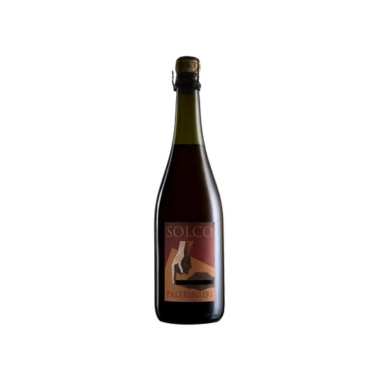 Bottiglia di Solco Lambrusco di Modena Frizzante Semisecco di Cantina Paltrinieri.